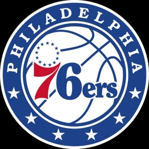 Philadelphia 76ers (Sechsler) Auto Magnet gestanzt laminiert - Bild 1 von 2