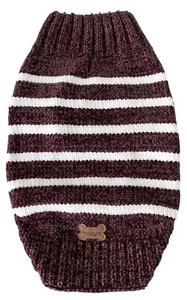 Maglione Koolaburra by UGG Gus maglia ciniglia a righe cane cucciolo vestiti taglia media - Foto 1 di 5