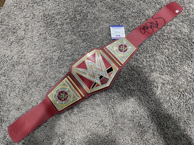 JAKE "THE SNAKE" ROBERTS 签名 WWE 环球冠军腰带 全新 带真品证明 PSA — 第 1/2 张图片