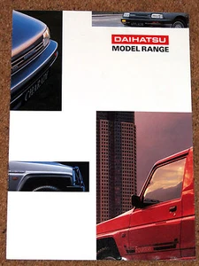 Folleto de ventas de la gama Daihatsu 1992-94 - Sportrak Fourtrak Charade Applause - Imagen 1 de 3