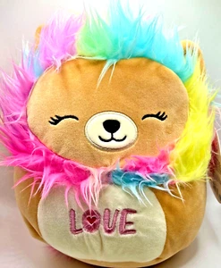 Peluche Squishmallows Lianne 8” Leone Arcobaleno Love nuovo con etichette - Foto 1 di 4
