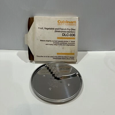 Cuisinart DLC-036  French Fry Cut Disc DLC-7 Series DLC-039 Fruit Veggies - Image 1 of 4