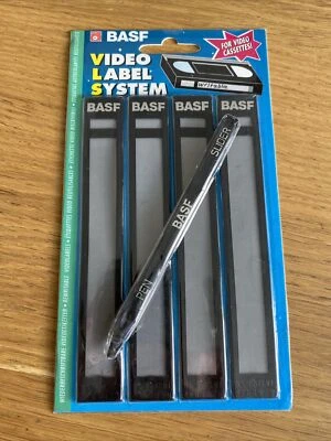 Etiquettes réutilisables BASF Vidéo Label System - lot de 4 - rewritable labels - Image 1 of 2