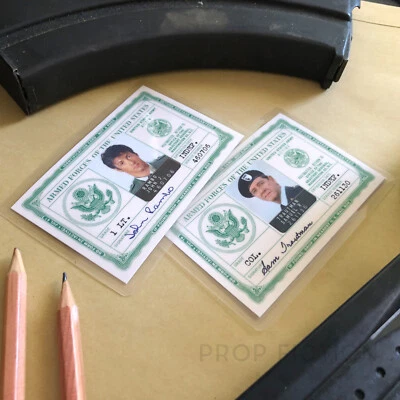 Rambo / First Blood - Pair of Prop Forces Issue Cards / Vietnam Cosplay IDs - Image 1 of 2