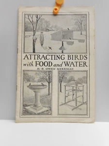Vintage - ANZIEHENDE VÖGEL mit NAHRUNG und WASSER Heft - R. OWEN MERRIMAN 1923 - Bild 1 von 9