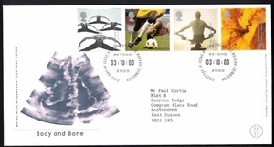 GREAT BRITAIN, 2000 BODY & BONE FDC - Picture 1 of 1