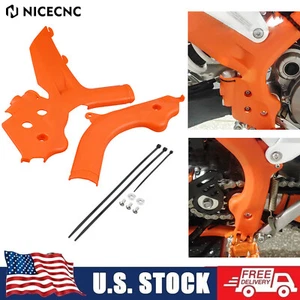Frame Protectors Guards Covers For KTM 125-500 EXC/EXC-F/XC-W/XCF-W 2020-2022 - Picture 1 of 10