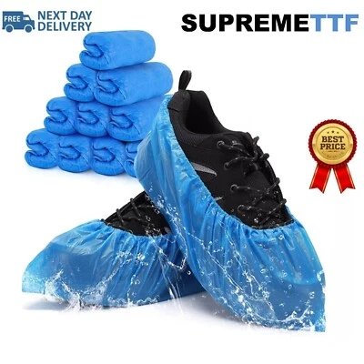 Shoe Protector Covers Waterproof Reusable Disposable Overshoes Blue Foot Covers - Image 1 of 4