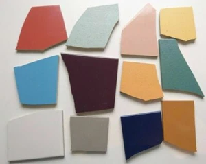 1 kg frostsicherer Fliesenbruch Mosaik versch. Farben - rot, blau, gelb, grün - Bild 1 von 28