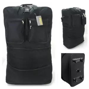Extra Large 35" Wheeled Suitcase Luggage Cargo Folding Holdall Travel Duffle Bag - Picture 1 of 12