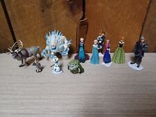 Disney Frozen 11 Figure Lot - Spikes Elsa Sven Olaf Anna Brand Pabbie & More