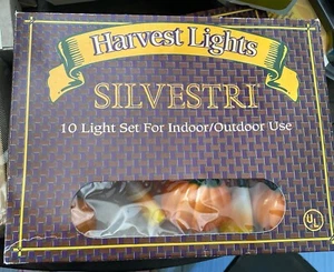 Silvestri Harvest Lights 10 Light Set Pumpkins/Candy Corn Indoor/Outdoor - Picture 1 of 4