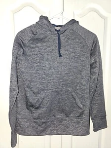 Sudadera con capucha suéter gris manga larga para niños Adidas talla pequeña (8/10) - Imagen 1 de 7