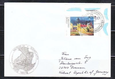 Germany 1995 sonder brief cover Marine FS Meteor 22 expedition North Atlantic - Image 1 of 2