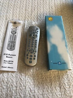 X10 POWERHOUSE UR73A, 5-in-1 Universal Platinum Remote Control NIB - Image 1 of 4