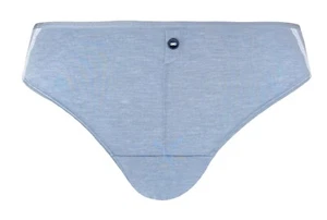 BeeDees morbido mini slip con pizzo Summer Heart 46 grigio blu 44 NUOVO - Foto 1 di 5