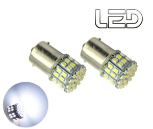 2 Ampoules BAY15D P21/5W 50 LED Blanc Roulage Feux jour Diurne Veilleuses Recul - Imagen 1 de 3