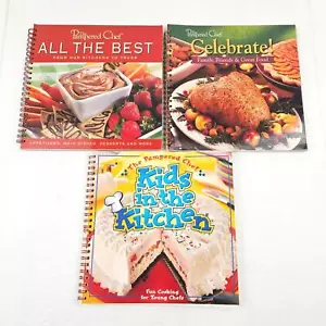 Pampered Chef Cookbook Recipe Lot of 3 Kids in the Kitchen Celebrate The Best - Picture 1 of 3
