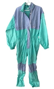 Vintage Retro 80’S Colorblock K-WAY Snow Suit One Piece Jumpsuit Unisex Size 8 - Picture 1 of 24