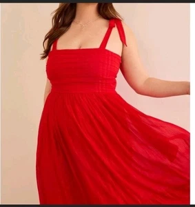 Nuevo Maxi Vestido Con Etiqueta Mujer Arula Rojo Sauce Talla 2X - Imagen 1 de 8