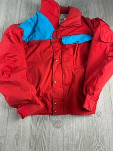 Vintage Powderhorn Mountaineering Jacket Mens M/L Puffer Coat Full Zip Red - Photo 1/15