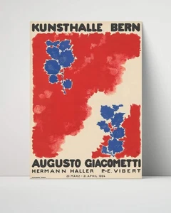 Classic Travel Unframed Poster - Switzerland - Kunsthalle Bern Giacometti Exhibi - Picture 1 of 4