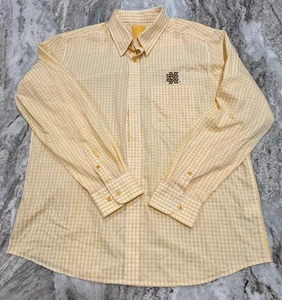 Antigua Kennesaw State University Button Up Collard Shirt, XL, Yellow KSU Owls - Picture 1 of 7