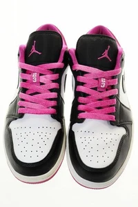 Nike Air Jordan 1 Low Se Black White Magenta Ck3022-005 Aj1 - Picture 1 of 9