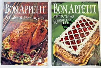 VTG Bon Appetit Magazine Thanksgiving Christmas Holiday November December 1996 - Image 1 of 3
