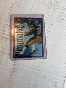1996 Topps Finest Playmakers Steelers Erric Peagram Football Card #32 - Picture 1 of 2