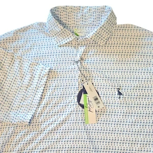 Tailorbyrd Martini Glas Performance Golf Polo Gr. Large gespreizter Kragen Neu mit Etikett - Bild 1 von 12
