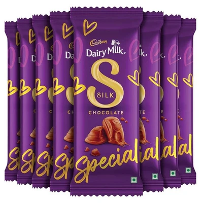 Cadbury Dairy Milk Silk Chocolate Bar ,60 g (Pack of 8) - Image 1 of 2