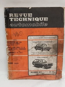 FORD Fiesta (CITROËN GS FIAT 128 RENAULT 6 R6) - Revue Technique Automobile 373 - Picture 1 of 5