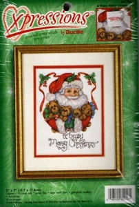 BUCILLA VTG A BERRY MERRY CHRISTMAS KREUZSTICH-SET #84256 - Bild 1 von 2