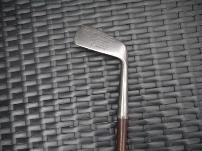 Antiguo eje de madera J H Taylor autógrafo Mashie Calcuta Foto 1 de 4