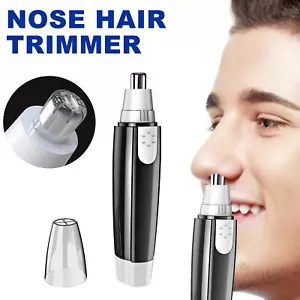 Unisex Electric Nose Hair Trimmer Face Eyebrow Mustache Beard Shaver Clipper US - Bild 1 von 10