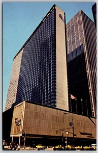 Postcard New York City Manhattan NY Hilton Hotel at Rockefeller Center - Picture 1 of 2
