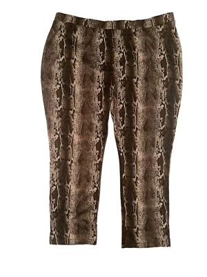 Slinky Brand женщин плюс размер 3 X загрузки брюки животных змеиной кожи печати Mob жена сексуальный - Изображение 1 из 3