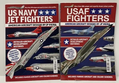 US Navy Jet Fighters & USAF Fighters By JP VIEIRA From 1947- Present Lot Of 2 - Image 1 of 4
