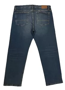 Orvis 5-Pocket Medium Washed Denim Straight Leg Stretch Jeans Mens 38x30 EUC!! - Picture 1 of 10