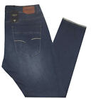 Pantalone Jeans uomo taglie forti 58 oversize calibrato blu tela righe O.D.78