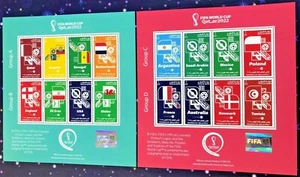 QATAR WORLD CUP 7TH RELEASE STAMP 32TEAMS LOT of 4 STS MNH - Picture 1 of 6