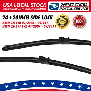 OEM WINDSHIELD WIPER BLADES SET of 24" & 20" For BMW X6 E71 01/2007-09/2011 - Picture 1 of 7