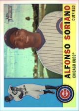 2009 Topps Heritage Chrome Refractors Baseball Card #C46 Alfonso Soriano /560