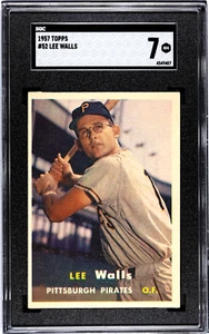 1957 Topps #52 LEE WALLS SGC 7 Pittsburgh Pirates - Picture 1 of 2
