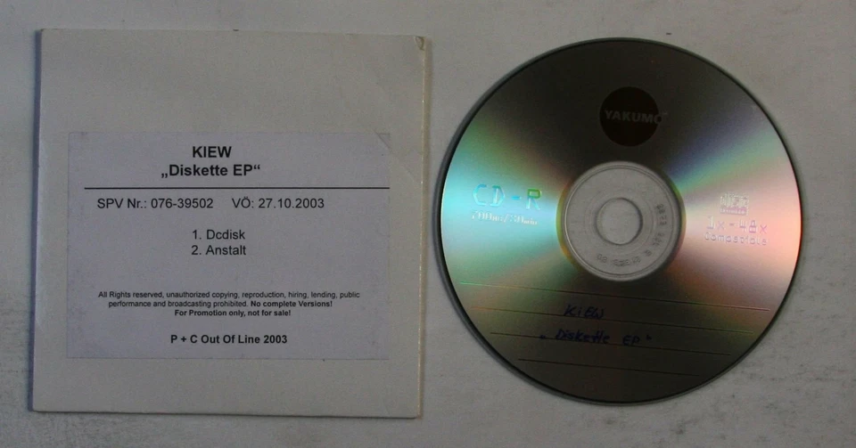 Kiew Diskette EP GER Adv 2-Track CDR Single 2003 Electro - Bild 1 von 1