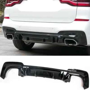 Labio de parachoques difusor trasero negro brillante para BMW G01 X3 M40i M-Sport 2018-2021. - Imagen 1 de 9