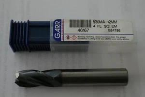 Garr 12mm EM SQ 4FL S/E SMG*TiALN* 46167 - Mod mit 45 Grad Winkel wie Fotos - Bild 1 von 6