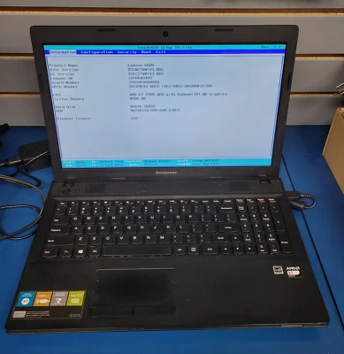 Lenovo G505 Notebook/Laptop AMD E2100 4 GB RAM No HDD No Charger Foto 1 de 4