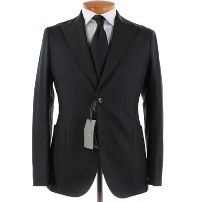 Chaqueta de cena Boglioli nueva con etiquetas/chaqueta K talla 48R (38R EE. UU.) en negro liso 100 % lana Foto 1 de 4